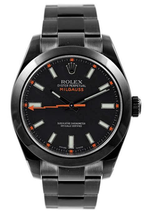 rolex milgauss pvd dlc|Rolex Milgauss price list.